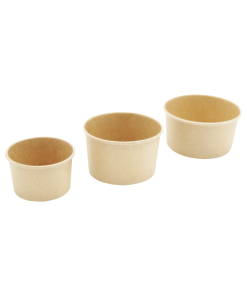 50 pots à glace kraft 3 boules