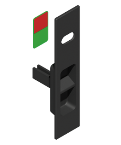 Bouton creux pour serrure 1 point de coulissant DS2389