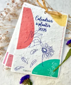 Alternative view of Calendrier à planter 2026 – Mains et fleurs