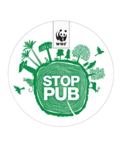 Autocollant STOP PUB WWF