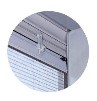 Moustiquaire plissée UP pour volet roulant de 1000 mm de large – ALU blanc 9010 – Image 6